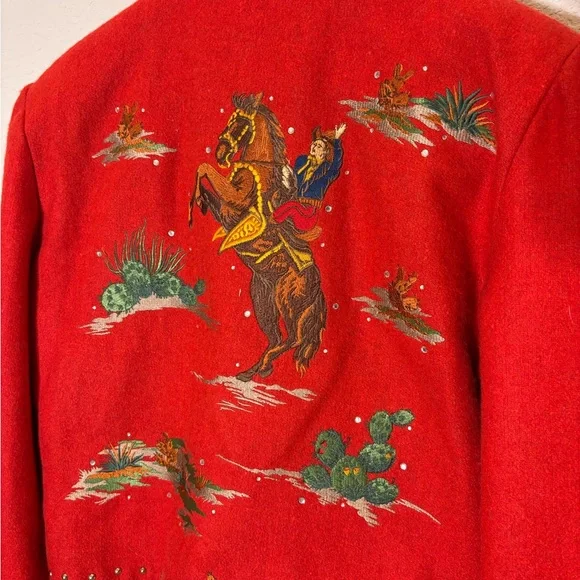 RARE Vintage 1990s Gordon & James Embroidered Women's Western Jacket - Picture 6 of 8